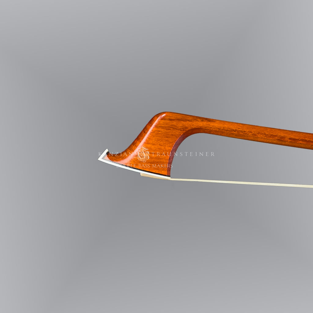 View of tip on M.Dölling Special Vigneron + Horn Screw double bass bow