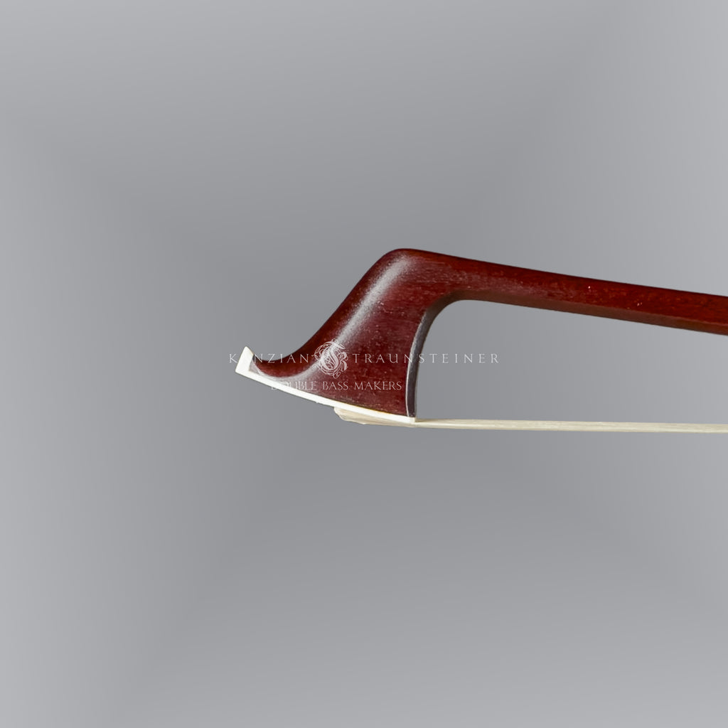 Tip close up photo for close up for double bass bow W.E Dörfler **, made in 2026 in Germany