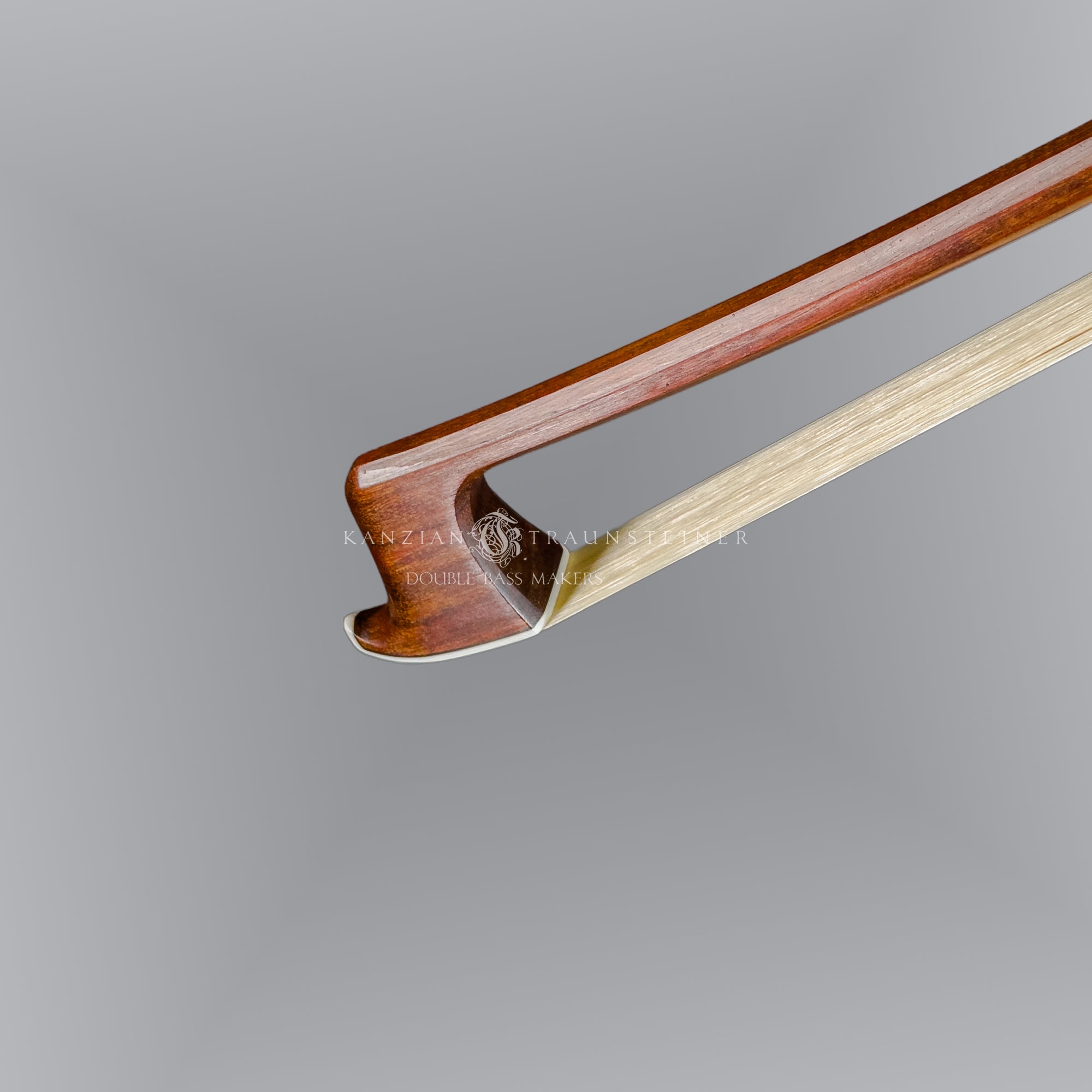 Kanzian & Traunsteiner double bass bow with octagonal stick detail and tip