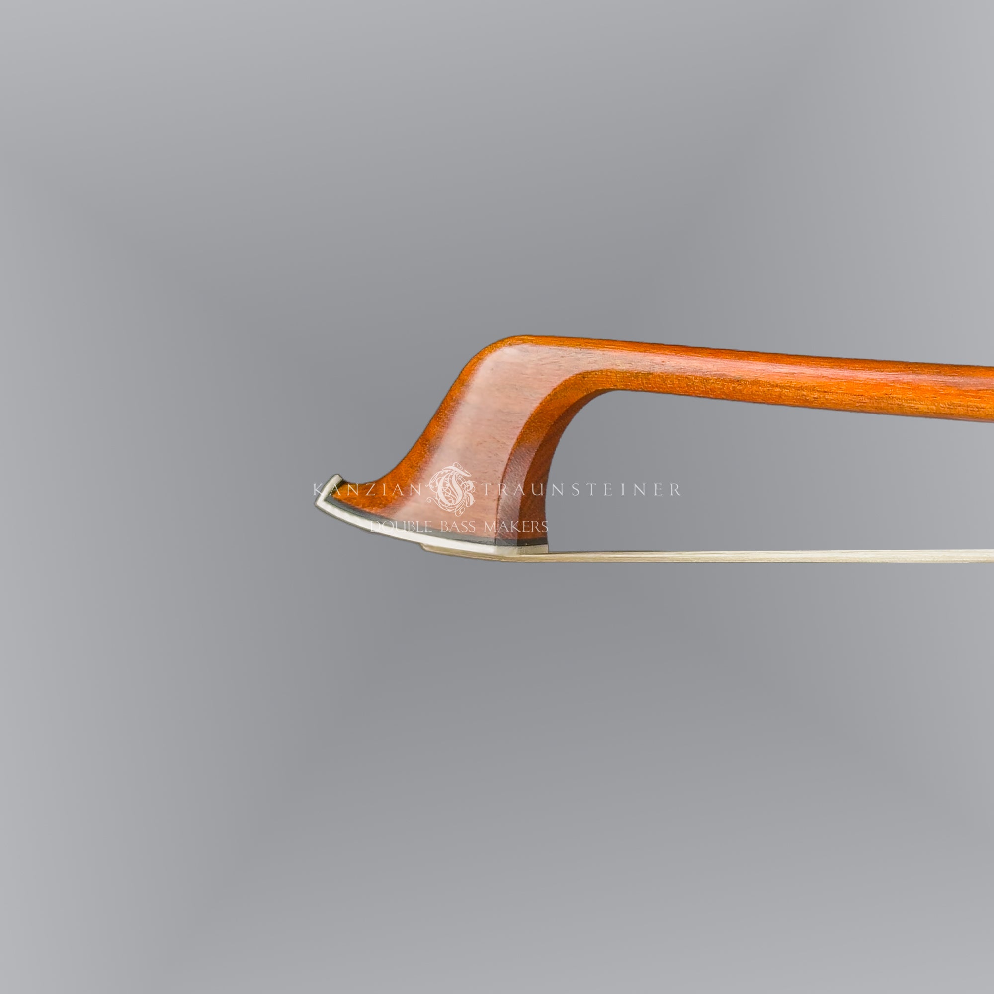 alternative angle virw of Heiko Wunderlich double bass bow made in 2026